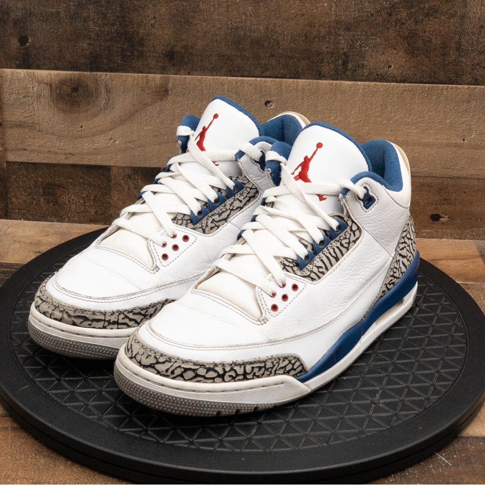 Nike Air Jordan 3 Retro OG True Blue Mens Shoes Size 10.5 136064-104 2011 - Picture 1 of 9